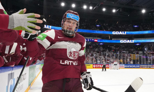 Rihards Bukarts war einer der dominierenden Spieler im Teams Lettlands bei der A-Weltmeisterschaft in Finnland im Mai