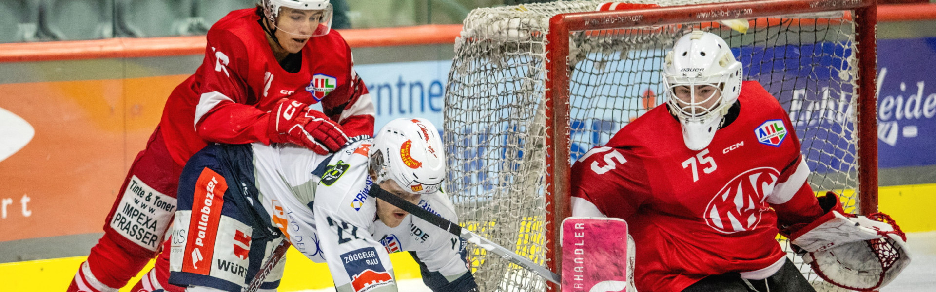 Goalie Ralf Kropiunig ließ gegen die Hockey Unterland Cavaliers nur einen Gegentreffer zu