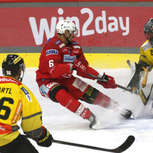 Lucas Lessio überzeugte mit einer seiner bisher stärksten Vorstellungen im KAC-Trikot