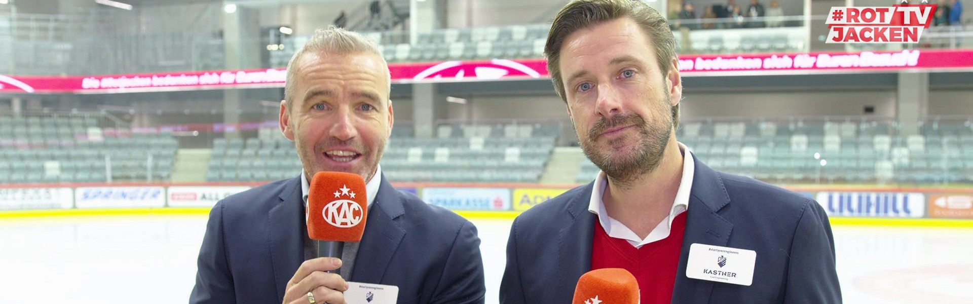 Joschi Peharz und Marc Brabant fassen den Heimsieg gegen die Vienna Capitals zusammen