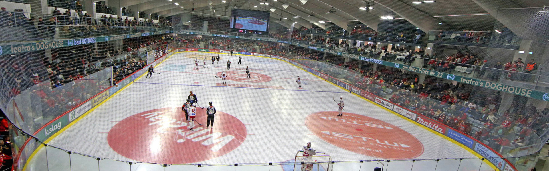 Die Heidi Horten-Arena beim Eröffnungsspiel am 21. Oktober 2022