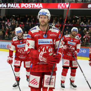 Paul Postma leistete bei seinem Comeback drei Torvorlagen und wurde zum Spieler des Abends gewählt Paul Postma leistete bei seinem Comeback drei Torvorlagen und wurde zum Spieler des Abends gewählt