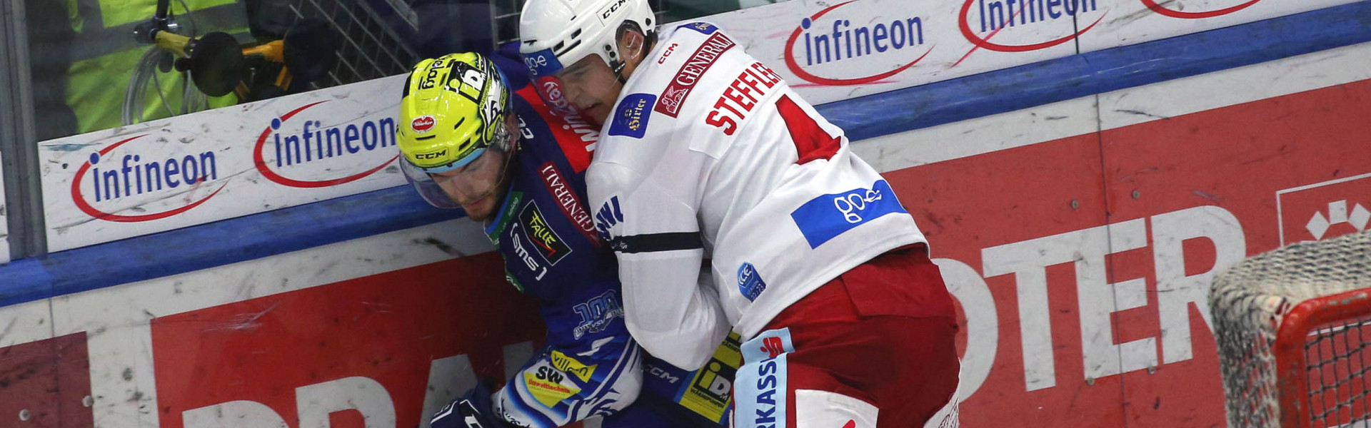 Verteidiger Kele Steffler erzielte im letzten Kärntner Derby am 2. Dezember seinen ersten Treffer in der Kampfmannschaft des EC-KAC