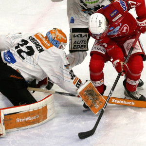 Linz-Goalie Rasmus Tirronen verbuchte in Klagenfurt ein Shutout