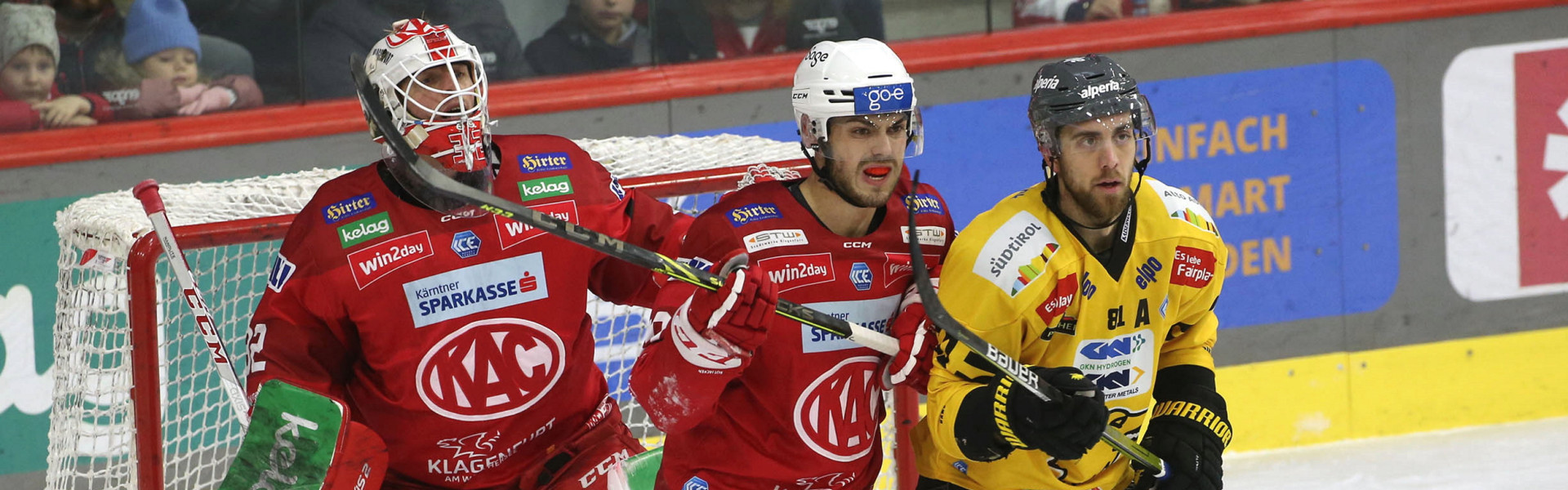 Thomas Vallant, der am Freitag sein 300. Ligaspiel für den EC-KAC bestritt, und die Rotjacken stehen am Neujahrstag dem HC Pustertal gegenüber