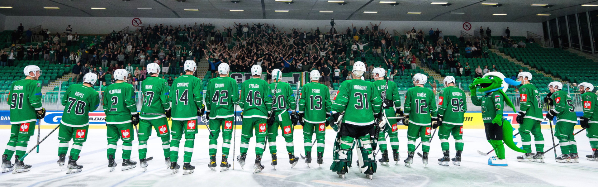 Der HK Olimpija Ljubljana liegt aktuell nur auf dem zwölften und vorletzten Platz der ICE-Tabelle