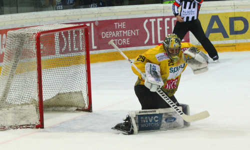 Bernhard Starkbaum ist in Duellen mit dem EC-KAC meist ein starker Rückhalt für die Vienna Capitals