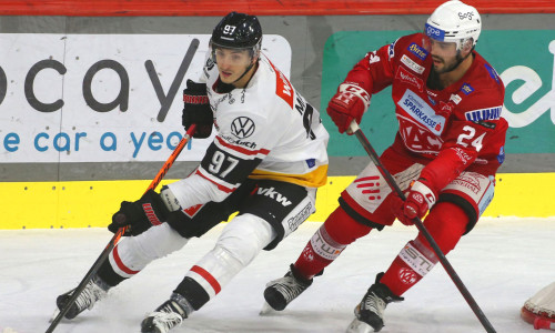 Steven Strong ist einer von nur vier Kaderspielern des EC-KAC, die bislang in allen 37 Saisonspielen mit dabei waren