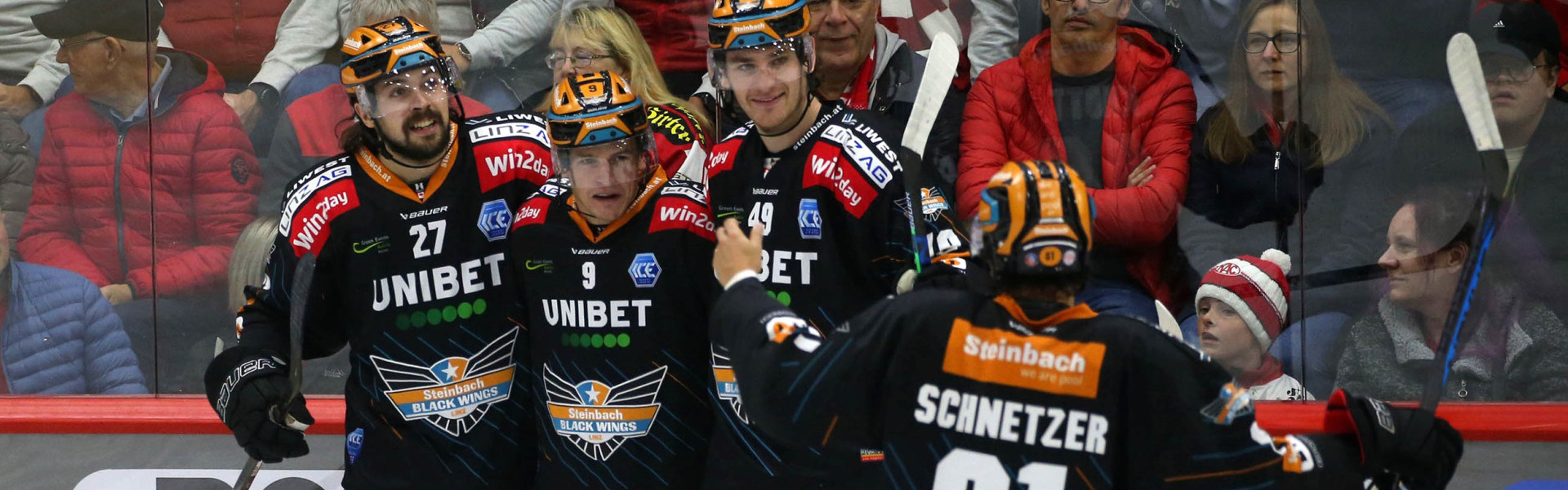Die Black Wings Linz konnten in allen drei bisherigen Saisonduellen mit dem EC-KAC jubeln
