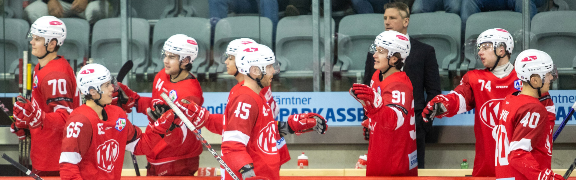 Das Future Team des EC-KAC besiegte den HC Meran/o auch im zweiten auf eigenem Eis ausgetragenen Duell der Saison klar