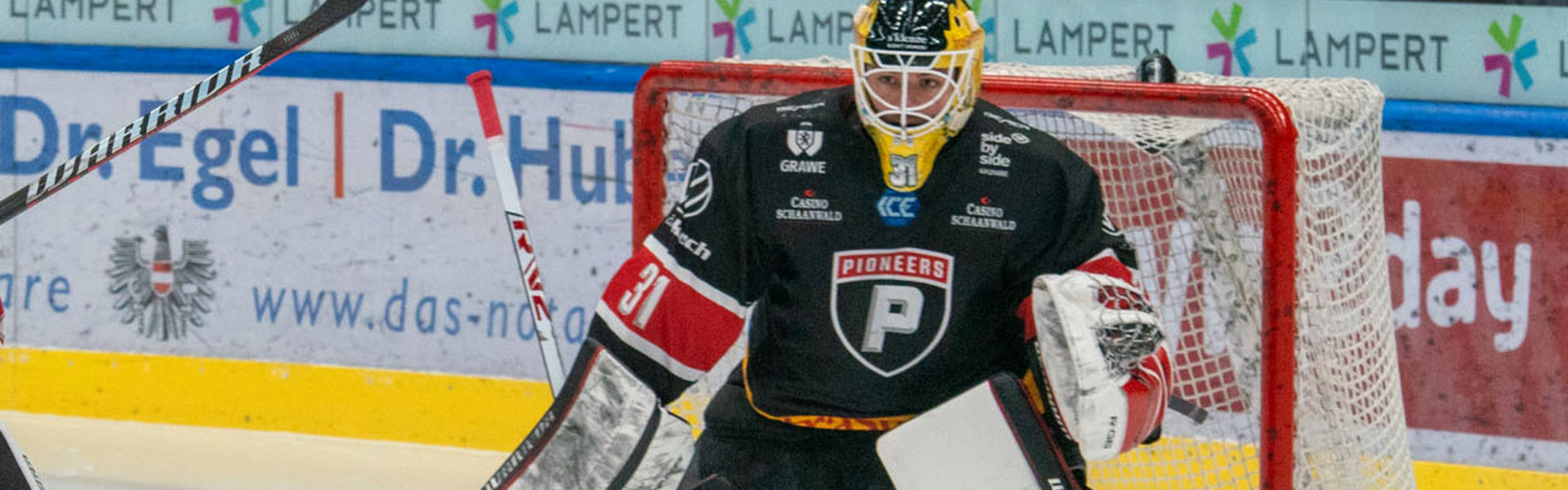 Ex-KAC-Goalie David Madlener kommt am Dienstag mit den Pioneers Vorarlberg nach Klagenfurt