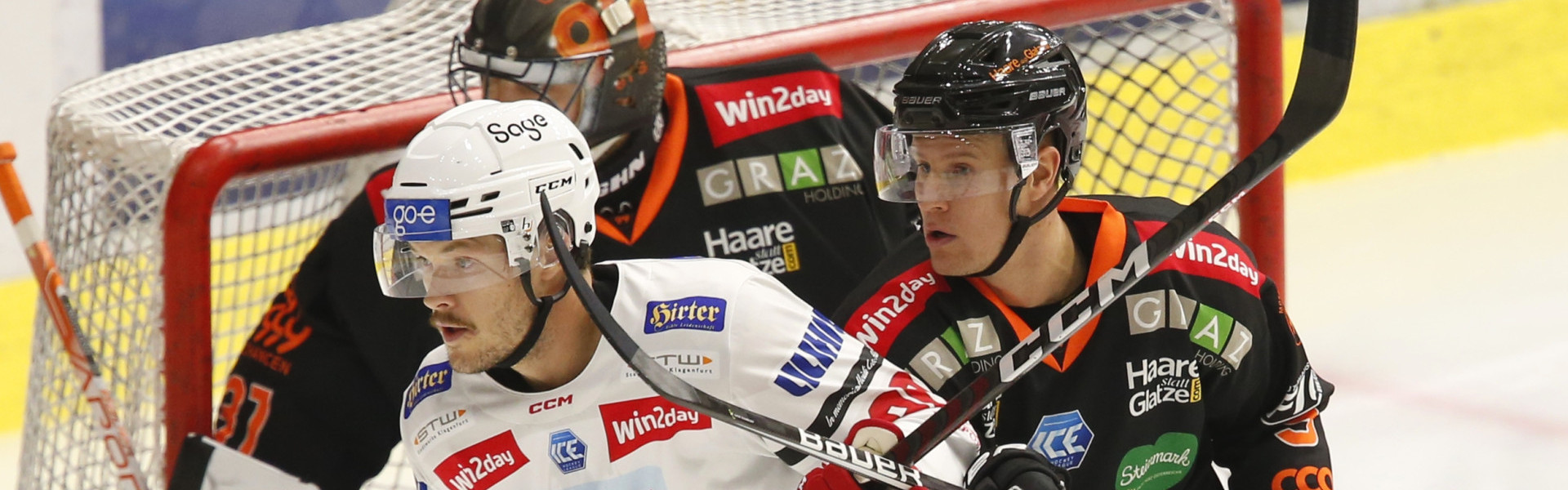 Matt Fraser entschied das erste Auswärtsspiel der Rotjacken in Graz in der laufenden Saison im Penaltyschießen zu Gunsten des EC-KAC