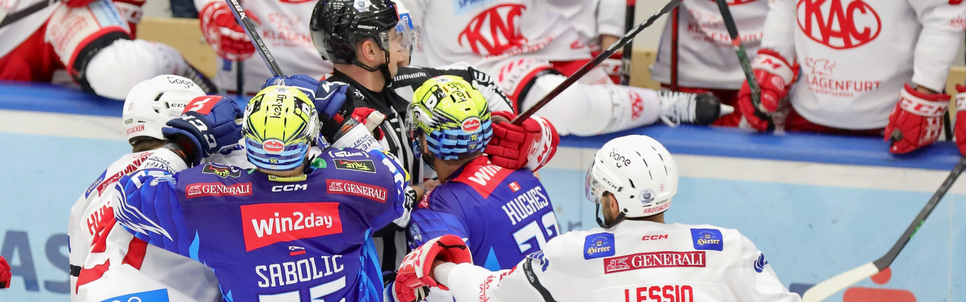 Das Playoff-Viertelfinalduell zwischen dem EC VSV und dem EC-KAC steht nach zwei Begegnungen 1:1 unentschieden