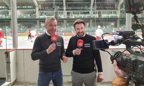 Direkt vom Spielfeldrand beim Morning Skate liefert #Rotjacken-TV die letzten Details zu Viertelfinalspiel Nummer vier