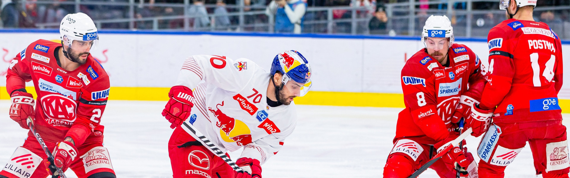 Die Rotjacken mussten zum Start in die Halbfinalserie eine klare Auswärtsniederlage in Salzburg hinnehmen