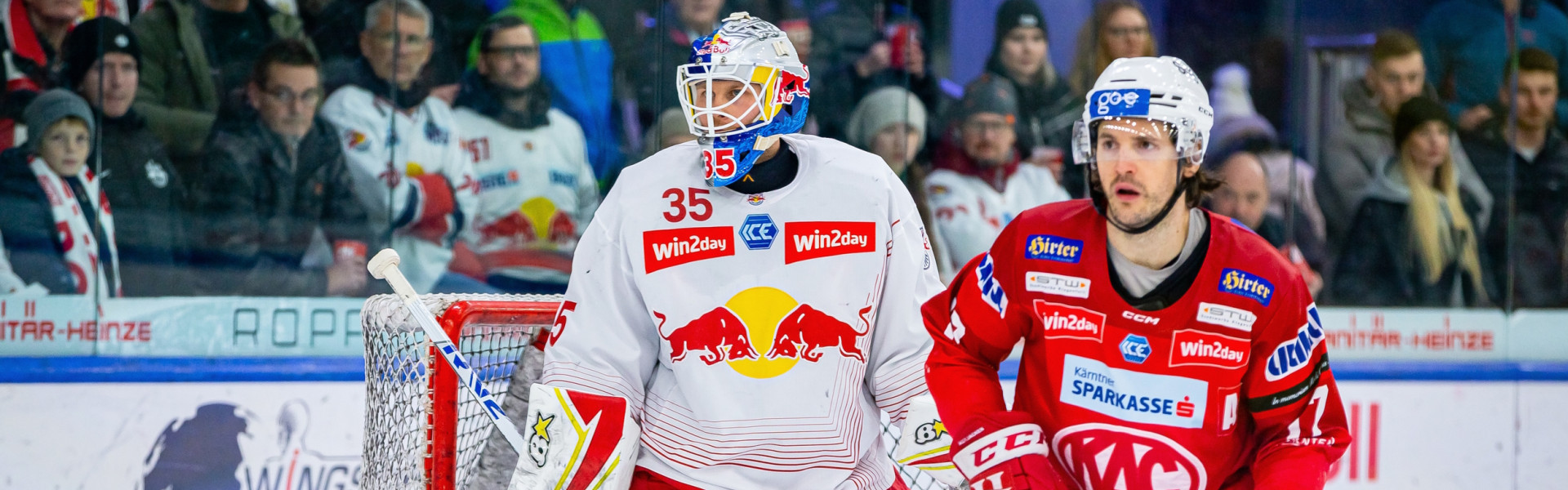 Manuel Ganahl und die Rotjacken fordern den EC Salzburg am Dienstag im dritten Halbfinalspiel wieder auswärts