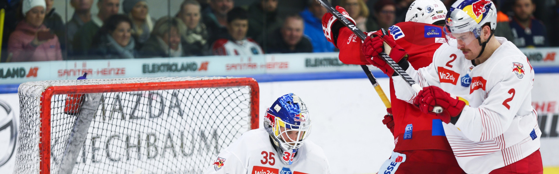 Salzburg-Goalie Atte Tolvanen ließ in fünf Halbfinalspielen nur sechs Treffer der Rotjacken zu