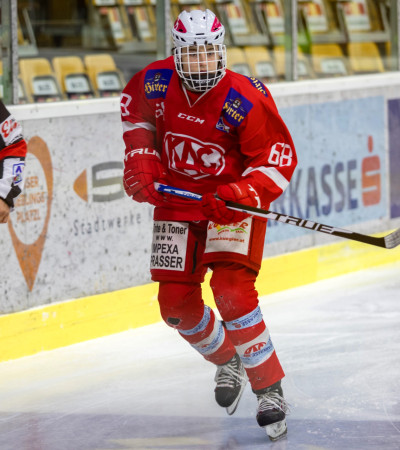 Marco Kasper im Heimspiel des AHL-Teams des EC-KAC gegen Lustenau am 23. Januar 2020