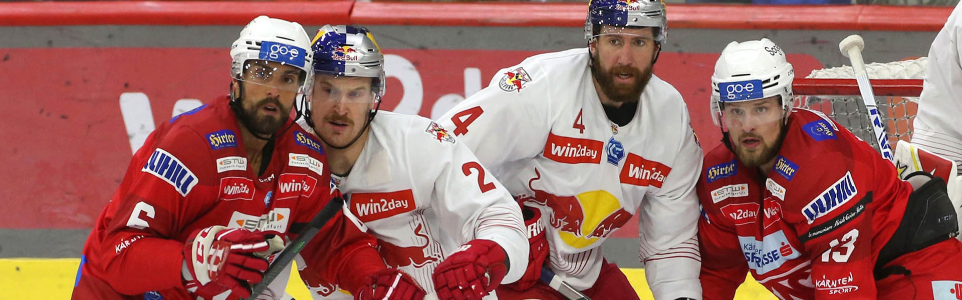 Lucas Lessio (links) und Rihards Bukarts (rechts) verlassen den EC-KAC nach einer Saison wieder