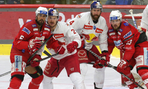 Lucas Lessio (links) und Rihards Bukarts (rechts) verlassen den EC-KAC nach einer Saison wieder