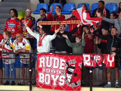 Auch in Slowenien wurden die Rotjacken von ihren Fans unterstützt