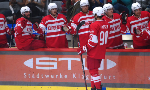 Mit vier Treffern ist Matt Fraser der erfolgreichste KAC-Torjäger in der aktuell laufenden Pre-Season