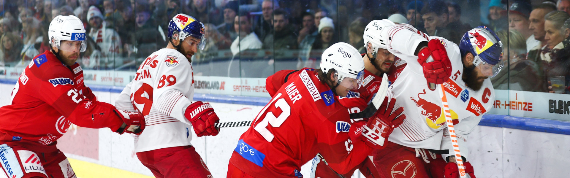 Das ewig junge Duell zwischen dem EC Salzburg und dem EC-KAC erlebt am Freitagabend seine 163. Auflage.