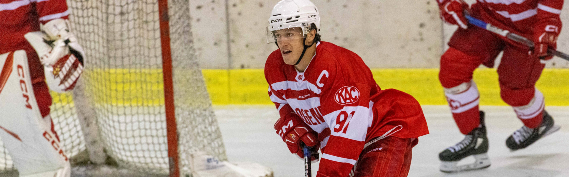 Die jungen Rotjacken um Kapitän Marco Sunitsch waren im ersten AHL-Saisonspiel ohne Chance