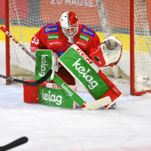 Goalie Florian Vorauer verbuchte bei seinem ersten Kampfmannschaftseinsatz auf eigenem Eis seinen ersten Sieg.