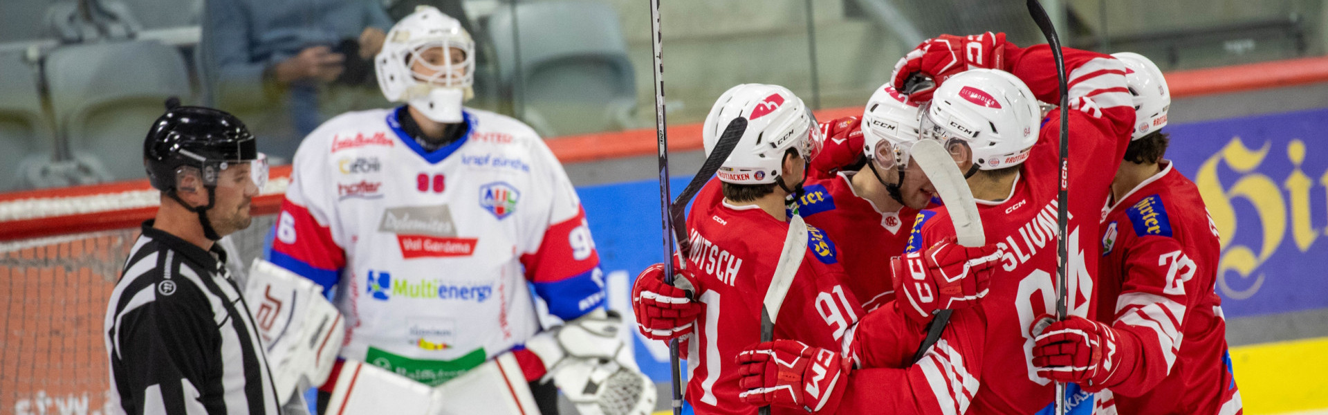 Das Future Team des EC-KAC feierte mit einem 6:1 gegen den HC Gherdëina seinen zweiten Saisonsieg in der Alps Hockey League