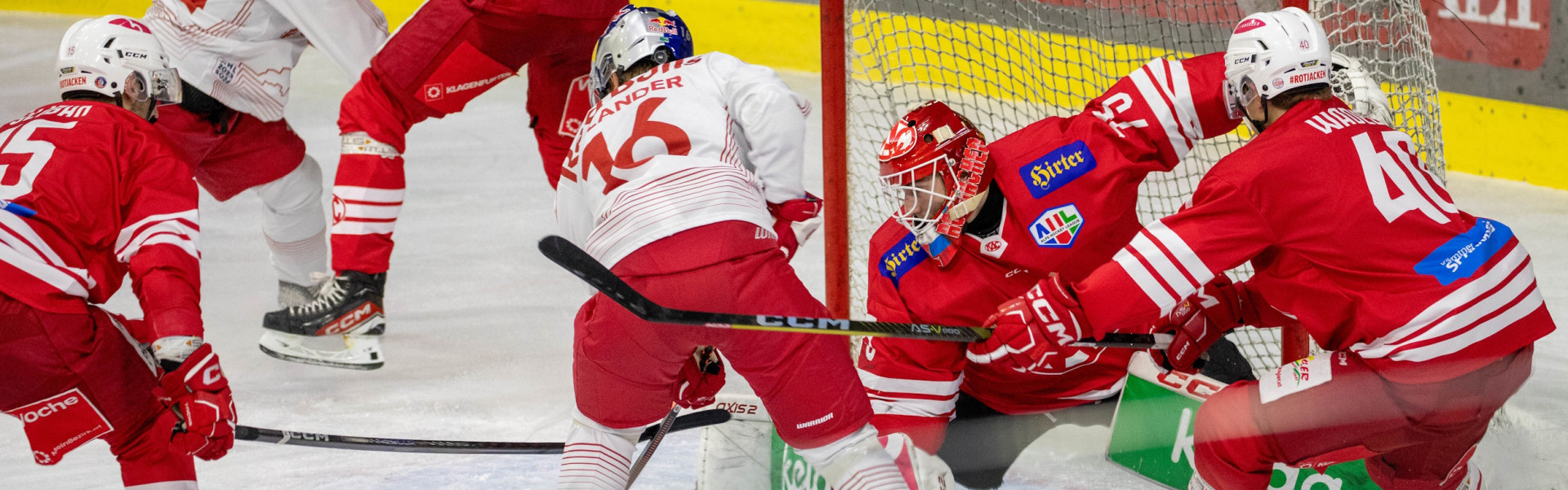 Trotz eines überragenden Ralf Kropiunig im Tor musste sich das Future Team des EC-KAC den EC Salzburg Juniors geschlagen geben