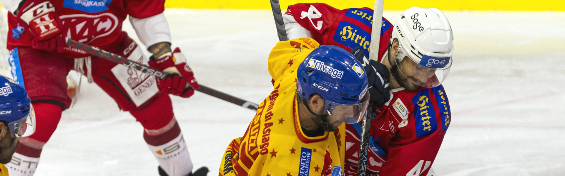 Die Rotjacken treten im letzten Auswärtsspiel vor dem International Break bei Asiago Hockey an