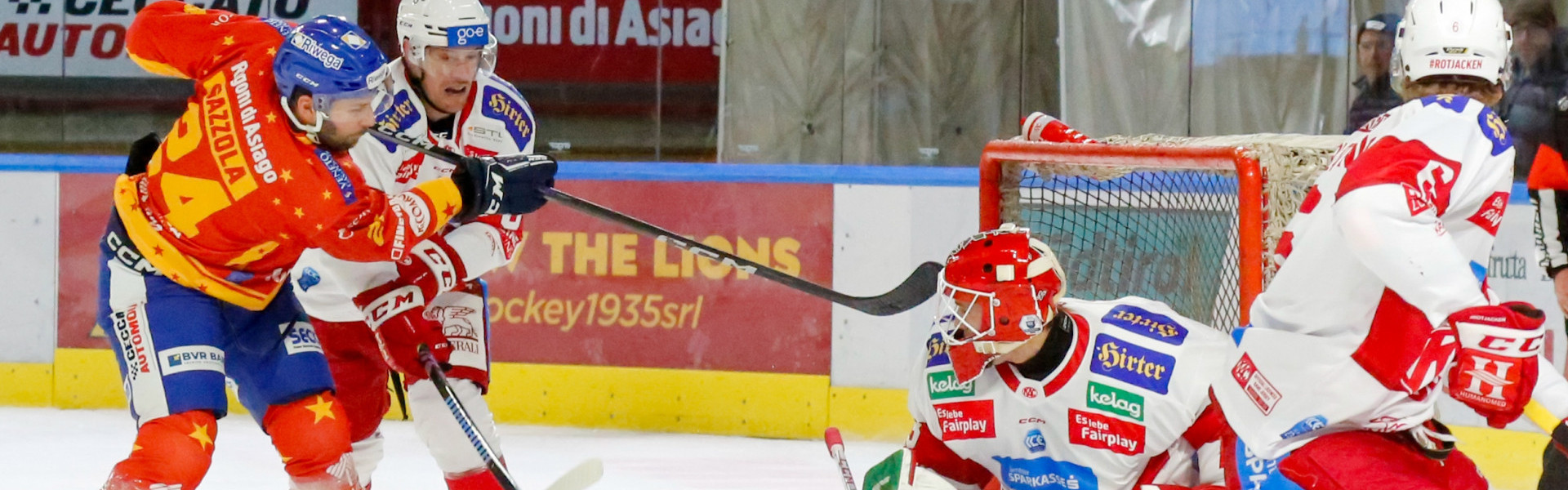 Verteidiger Randy Gazzola brachte Asiago Hockey gegen den EC-KAC in Führung