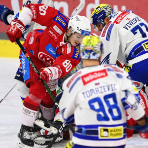 Niki Kraus krönte seine starke Vorstellung mit der Willensleistung, die dem Game Winning Goal entsprach