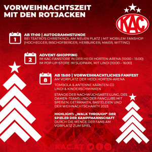 Vorweihnachtszeit mit den Rotjacken