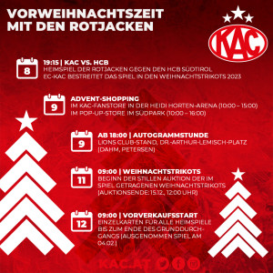 Vorweihnachtszeit mit den Rotjacken Vorweihnachtszeit mit den Rotjacken