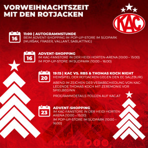 Vorweihnachtszeit mit den Rotjacken