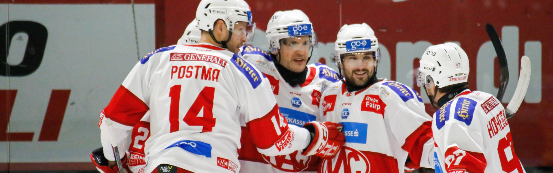 KAC-Stürmer Manuel Ganahl steuerte einen Doppelpack zum 5:2-Auswärtssieg der Rotjacken in Asiago bei