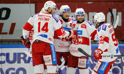 KAC-Stürmer Manuel Ganahl steuerte einen Doppelpack zum 5:2-Auswärtssieg der Rotjacken in Asiago bei