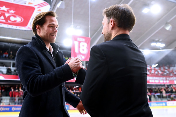 Der neue und der alte Kapitän der Rotjacken, Thomas Hundertpfund und Thomas Koch Der neue und der alte Kapitän der Rotjacken, Thomas Hundertpfund und Thomas Koch