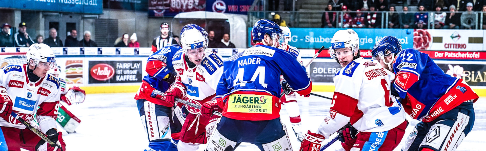 Der EC-KAC punktete in Innsbruck in seinem zwölften Auswärtsspiel in Serie