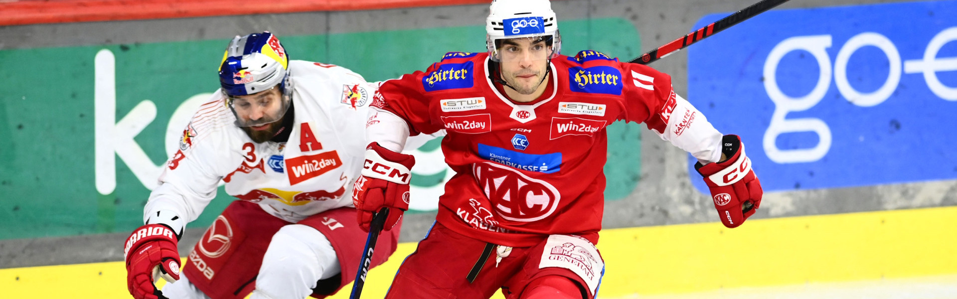 Der EC-KAC reist als Tabellenführer zum Auswärtsspiel gegen den amtierenden Meister Salzburg