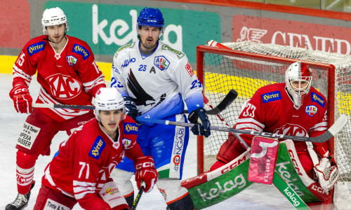 In einer engen Partie zum Auftakt der Qualifikationsrunde setzten sich die SHC Fassa Falcons gegen das Future Team des EC-KAC im Penaltyschießen durch