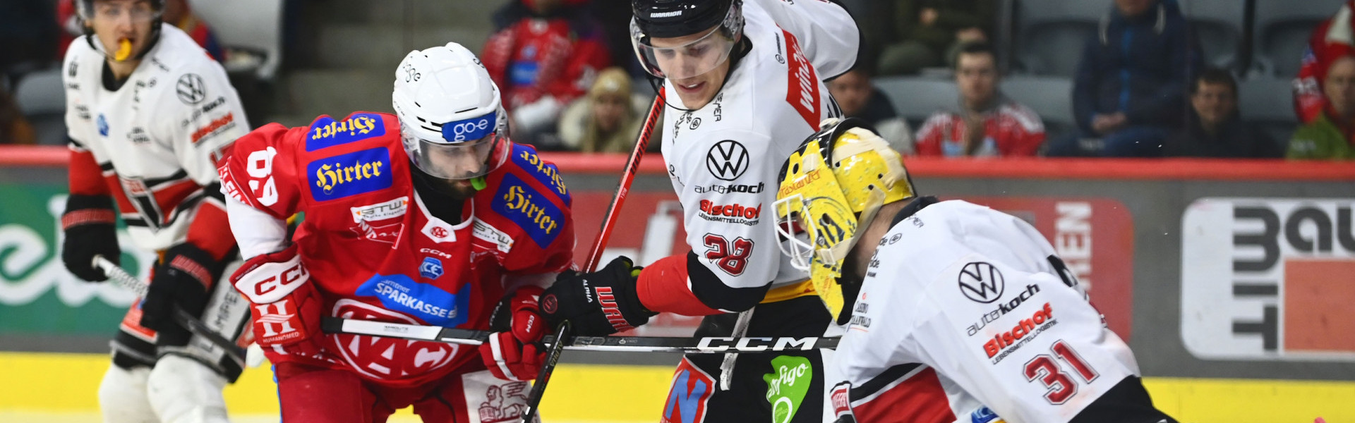 Die Rotjacken treten am Sonntagabend in Vorarlberg an, wo sie im ersten Auswärtsspiel heuer nach Penaltyschießen unterlagen