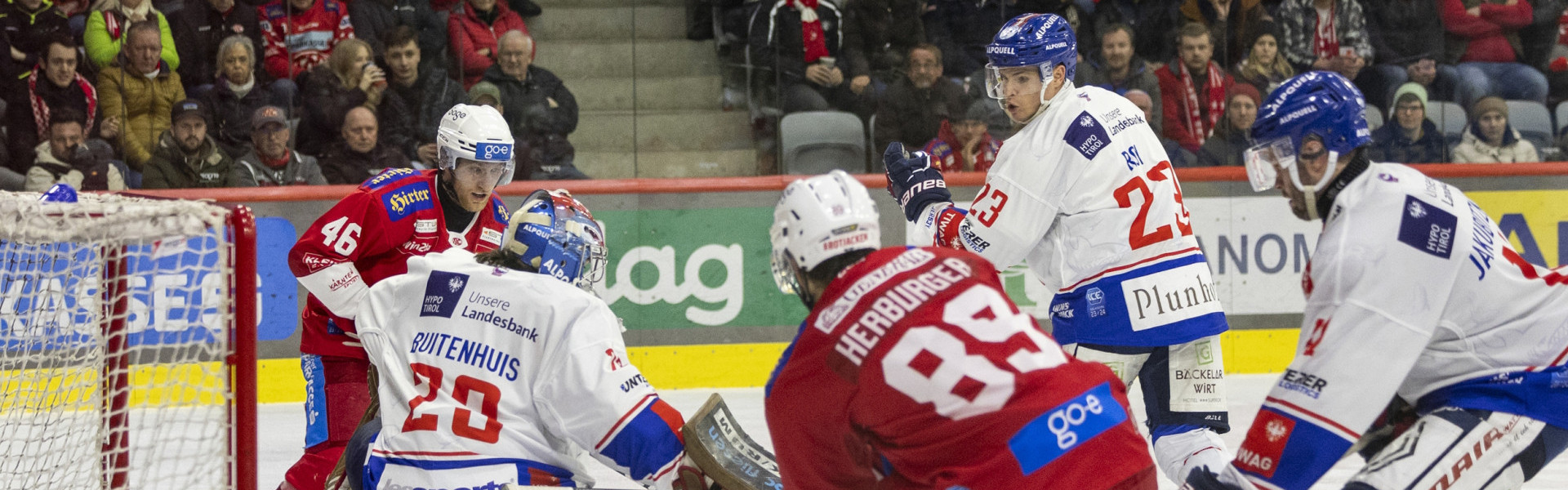 Auch das zweite Saisonduell zwischen dem EC-KAC und dem HC Innsbruck auf Klagenfurter Eis ging ins Penaltyschießen, diesmal hatten die Tiroler das bessere Ende für sich