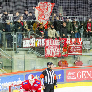 Die jungen Rotjacken durften sich im Heimspiel gegen Lustenau über lautstarken Support freuen