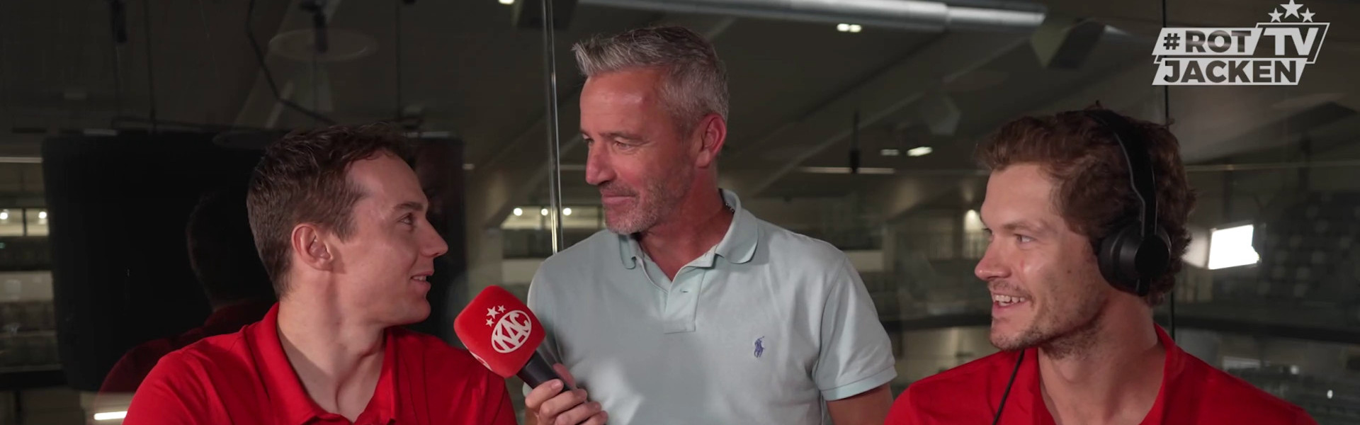 Clemens Unterweger und Matt Fraser versuchen sich im Magazin von #Rotjacken-TV in der Whisper Challenge