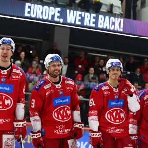 Nach dem Spiel durften sich die Rotjacken über die fünfte Champions Hockey League-Teilnahme der Klubgeschichte freuen