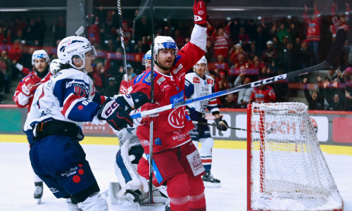 Jan Muršak schoss den EC-KAC am Dienstagabend mit einem Doppelpack in die Champions Hockey Leauge