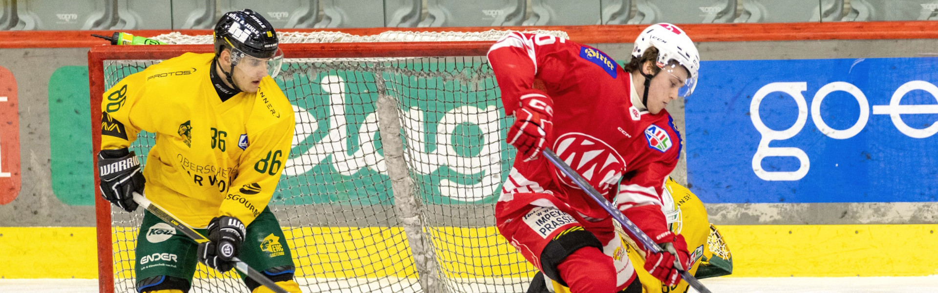 Nejc Burgar assistierte zu beiden Treffern der jungen Rotjacken im Auswärtsspiel beim EHC Lustenau